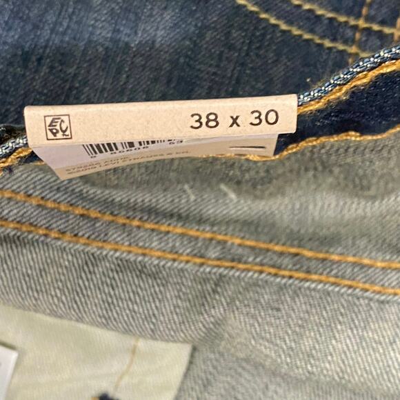 NEW With Tags Levi's 527 Slim Bootcut Jeans 38 x 30 Dark Wash with Fading - Picture 10 of 13